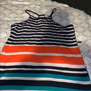 Papaya striped dress